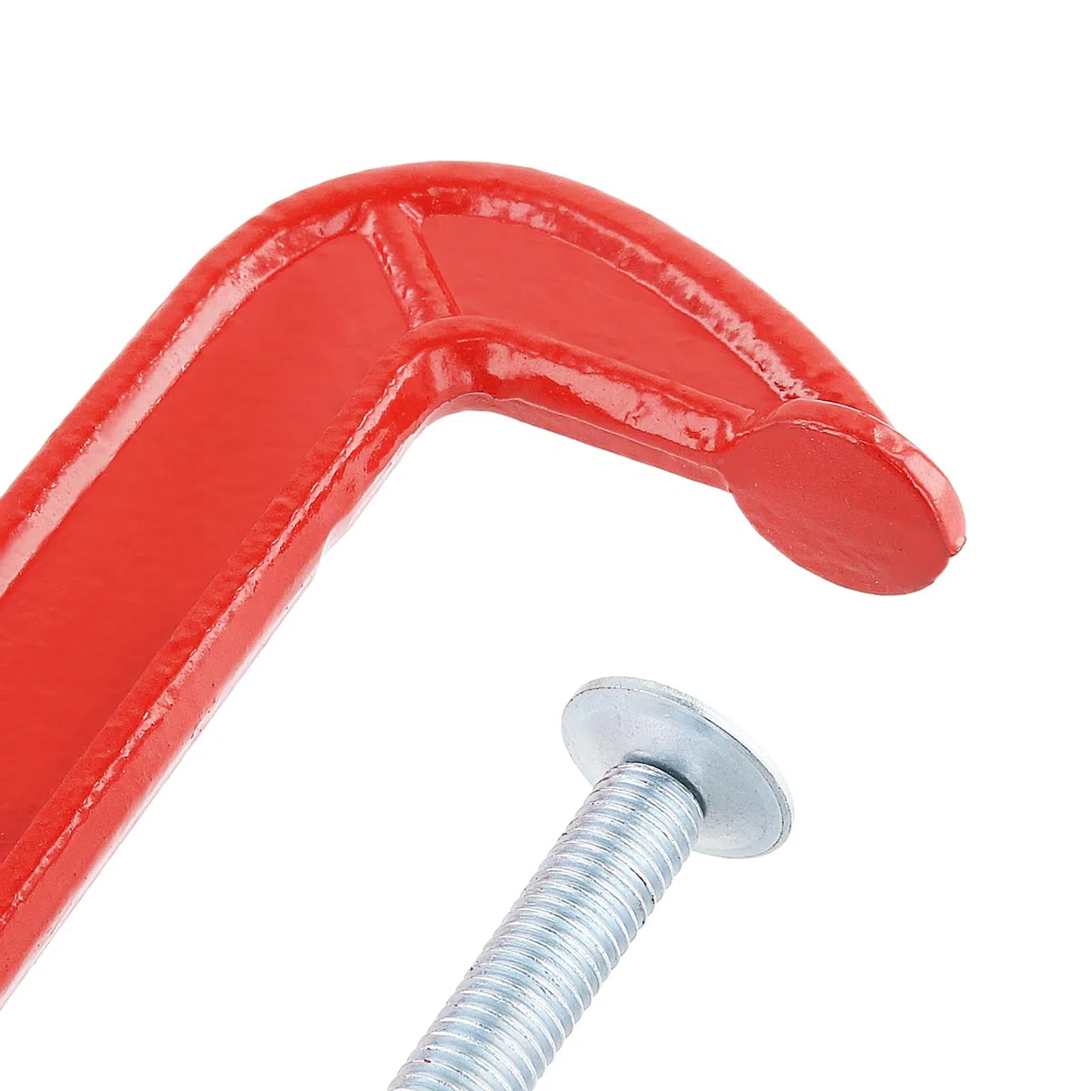 JAPCHET Lot de 4 colliers de serrage en C rouges de 100 mm pour assemblage, fixation
