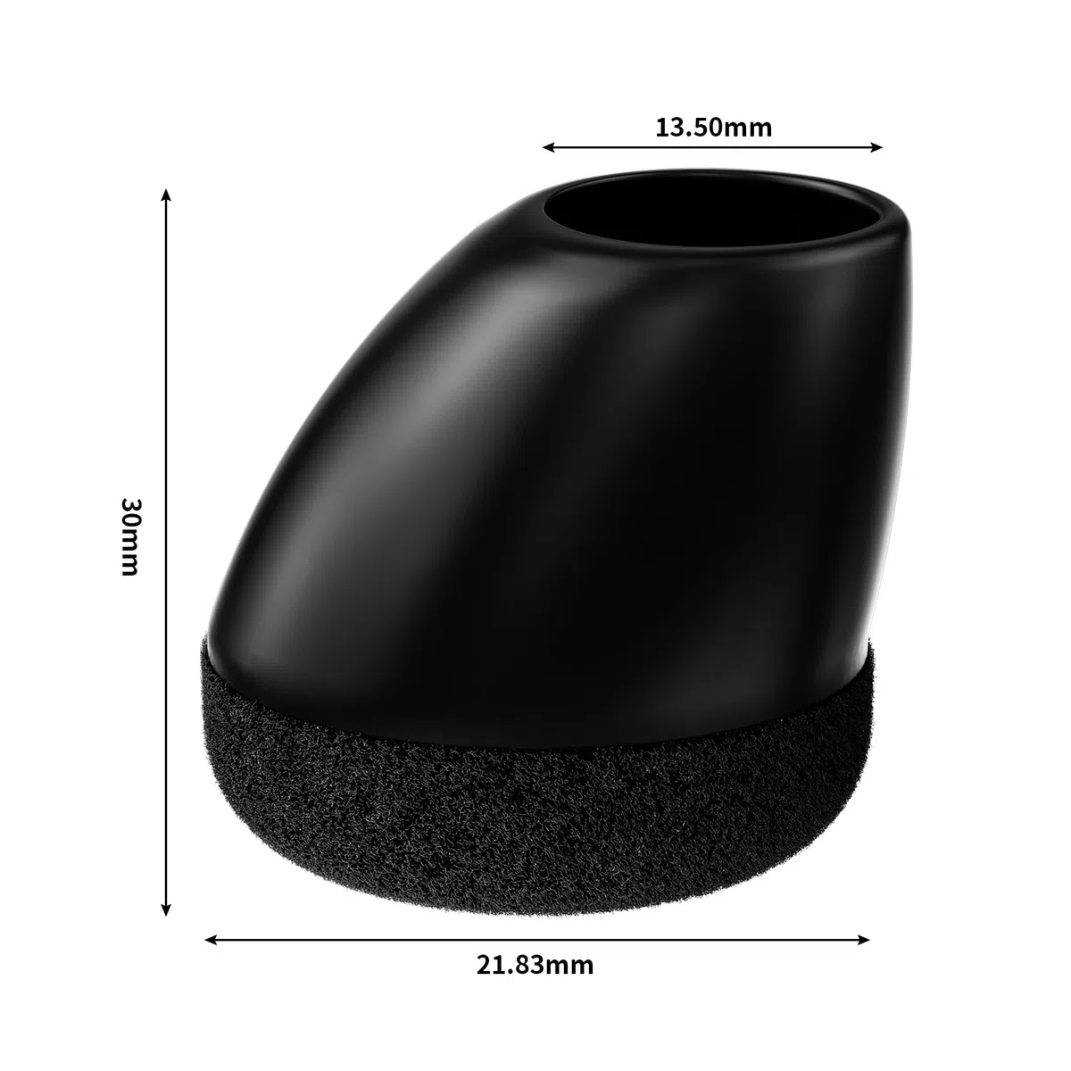 RCHYFEED Protection Pied de Chaise, 24 Pièces Protecteurs de Sol en Silicone Noir avec Feutre enveloppé, Reduire Le Bruit éviter Les Rayures, Ronde14-20mm