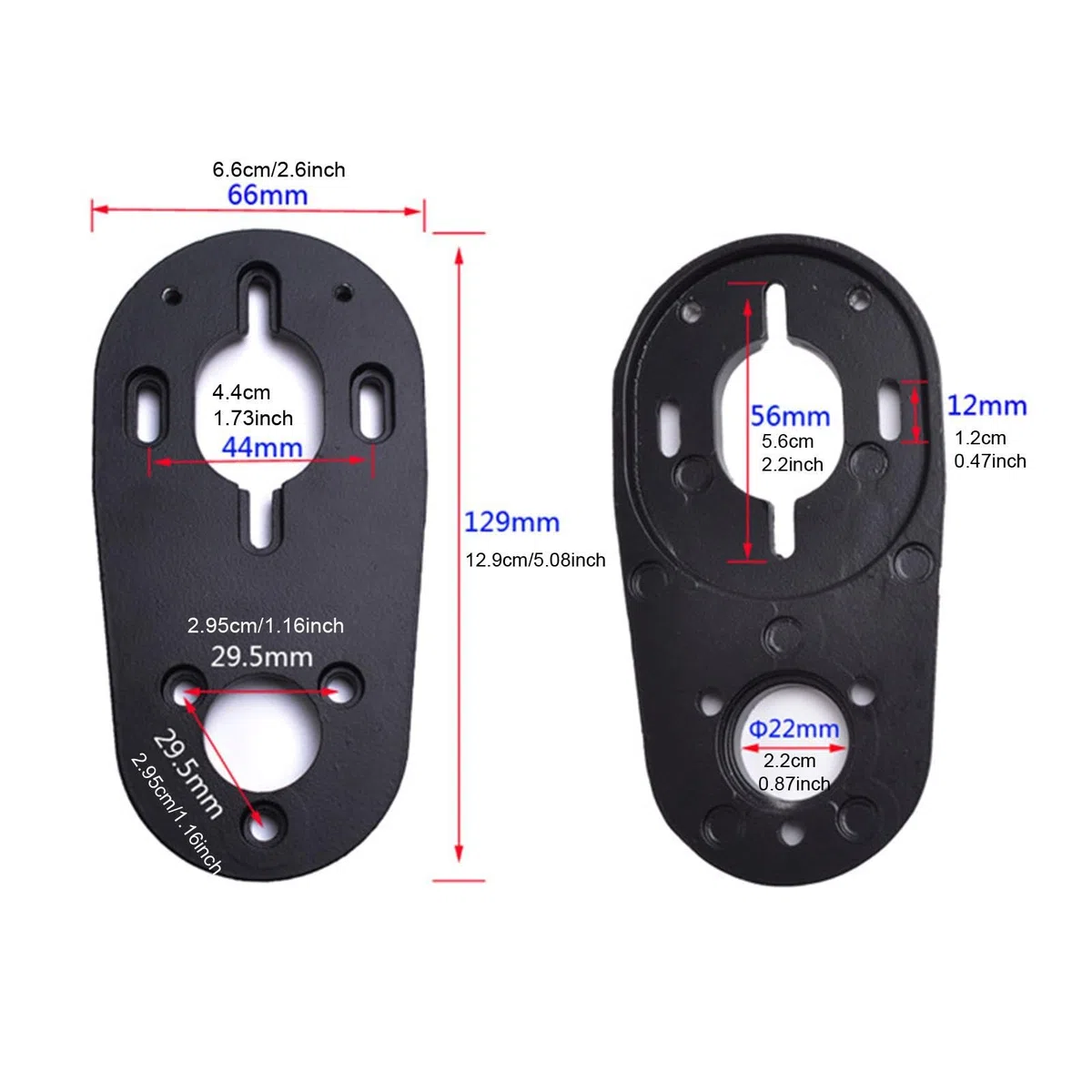 Fenteer Support de Moteur pour Skateboard électrique, 2 Pièces