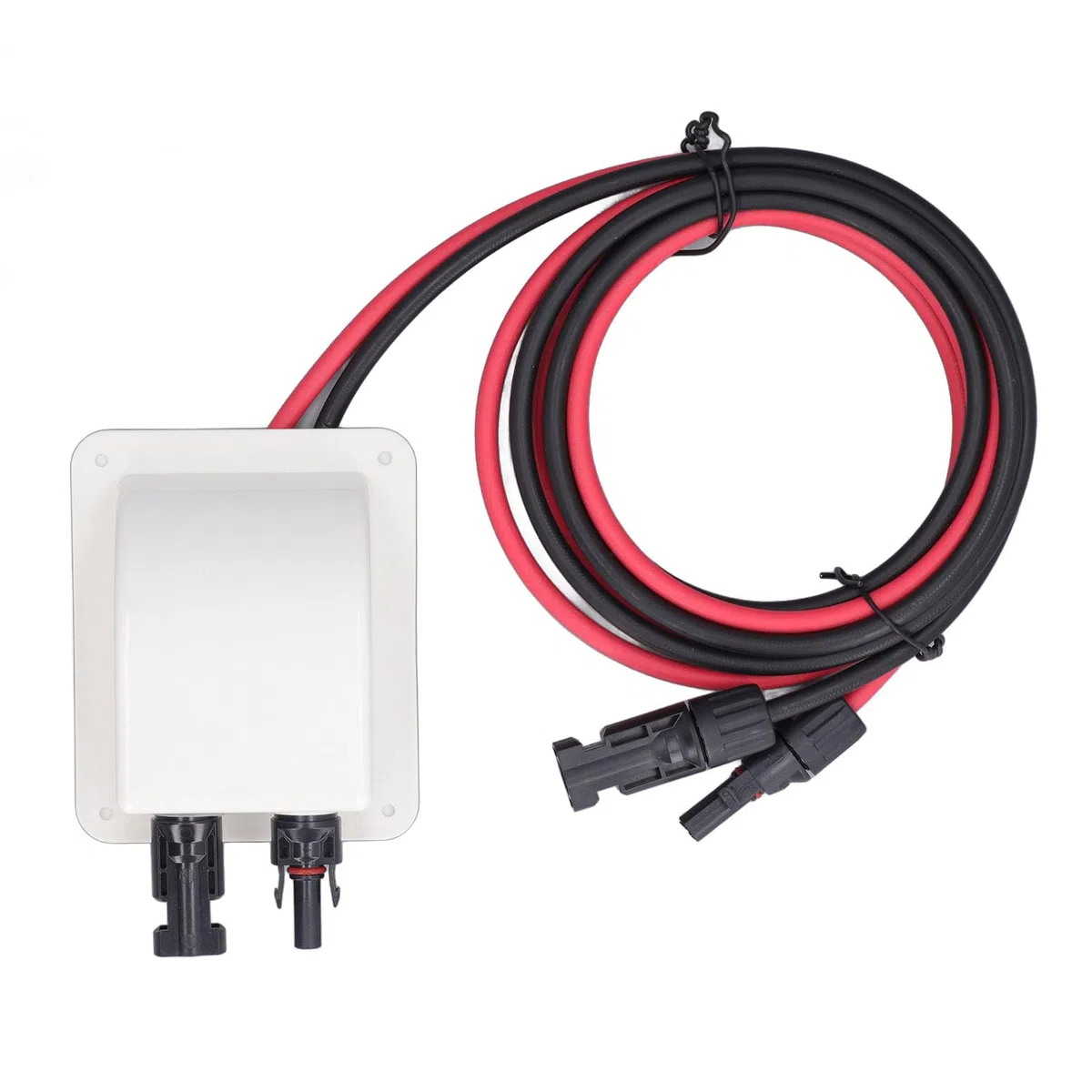 Passe-câble Double avec câble, Passe Cable Etanche étanche ABS avec câble de rallonge Solaire 2 m 10 AWG, Passe-Toit Solaire, pour Camping-Car, Bateau, Caravane, Marine