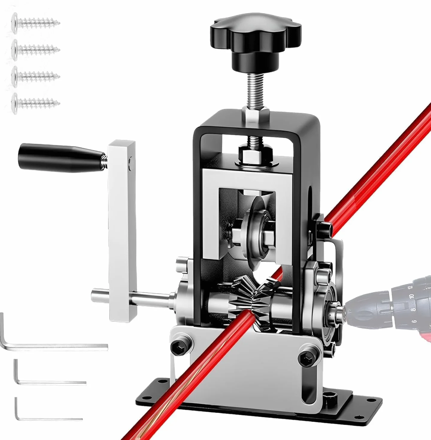Denudeuse de Cable Electrique, Pince à Denuder Electricien Electrique, pour Câble 1-25 mm, Multifonction Denudeur Cable Electrique Machine a Denuder Le Cuivre, pour Le Recyclage des Fils