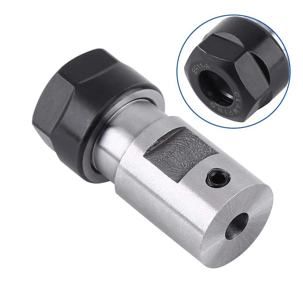 ER11 Tige D'extension de Broche de Mandrin de Mandrin D'arbre de Moteur de 5MM Intérieure pour le Fraisage de Commande Numérique par Ordinateur