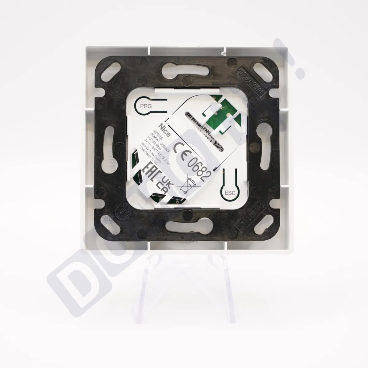 Nice - Télécommande murale Domì w1 - Emetteur mural bidirectionnel pour volets roulants - Fréquence 433.92 mhz - 3 boutons - Remplace l'ancienne gamme ERA W1 + 1 Porte-clés DOMOBIP