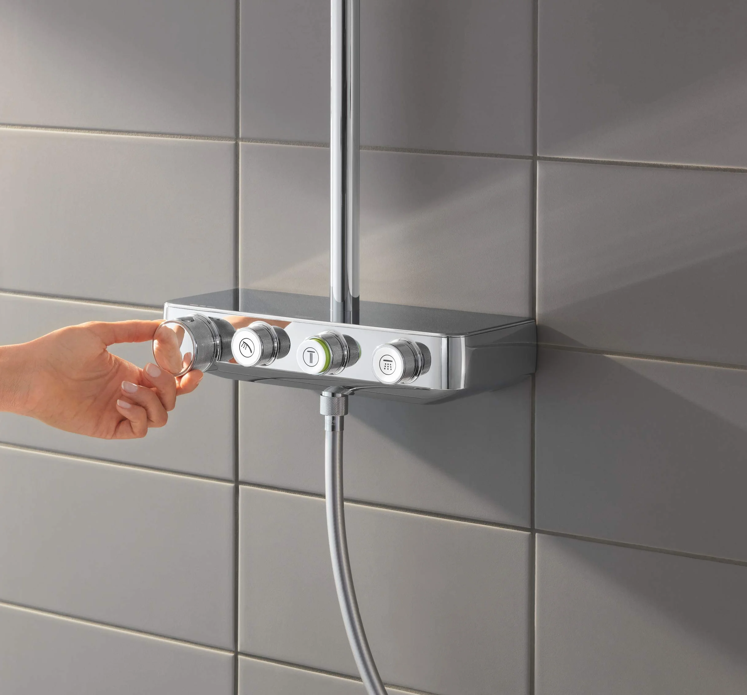 GROHE Colonne de Douche avec Mitigeur Thermostatique Euphoria Smartcontrol System 310 mm Duo 26507000
