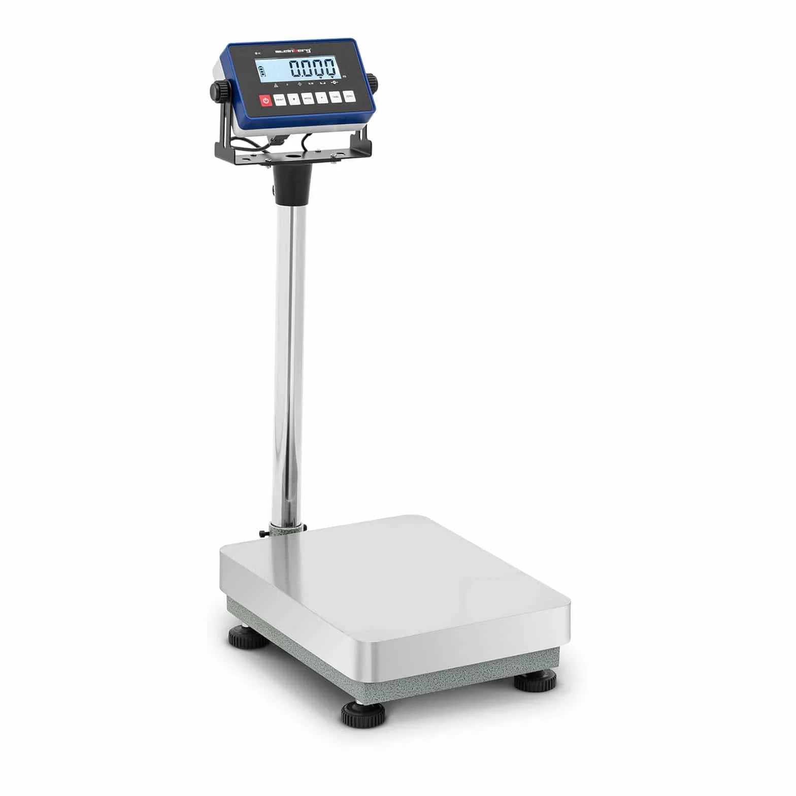 Steinberg Systems Balance industrielle Plate-forme 60 kg / 0,002 kg Surface de pesée : 300 x 400 mm Unités : Kg/lb LCD Avec colonne Précision