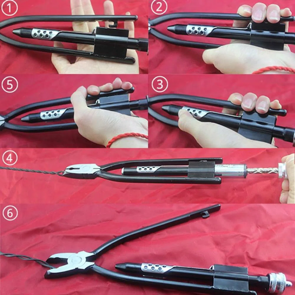 6 Pouces Aircraft Safety Wire Twisting Plier Lock Twister Twister avec Ressort de Rappel Heavy Duty Mâchoires