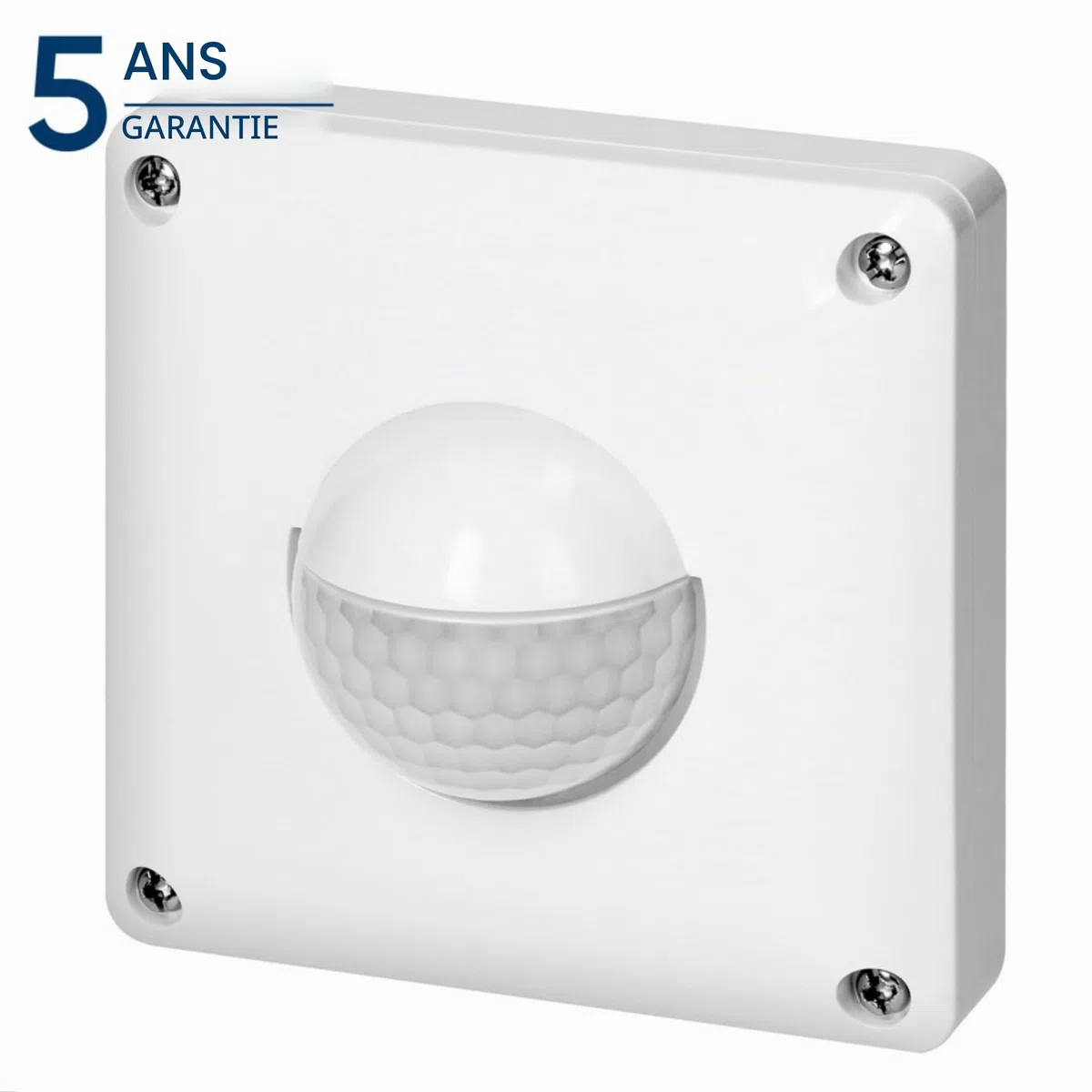 Interrupteur Detecteur de Mouvement 2 et 3 Fils Plage 190 Degrees Installation Mural Encastré 250 W Fonctionne avec LED 5W - 65W Resistance IP65