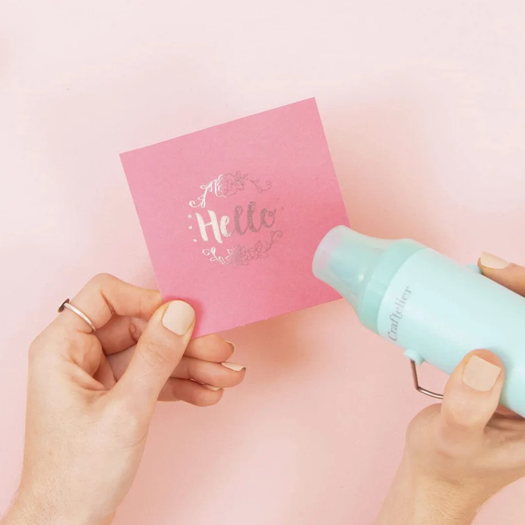 Craftelier - Pistolet à Air Chaud avec deux Réglages d'Intensité Pour le Scrapbooking, le Gaufrage et le Artisanat | Prise Européenne - Voltage: 220V - Puissance: 300W