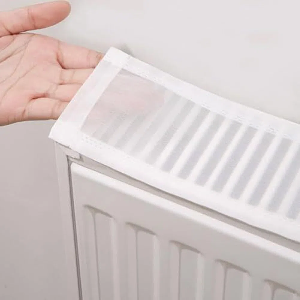 Cache-poussière pour radiateur - Fixation magnétique - Bloque la poussière et les débris - Tissu résistant aux rayures - 80 cm