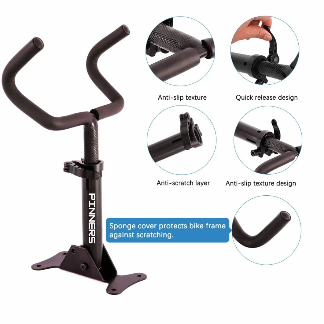 Support de vélo mural pliable et rembourré