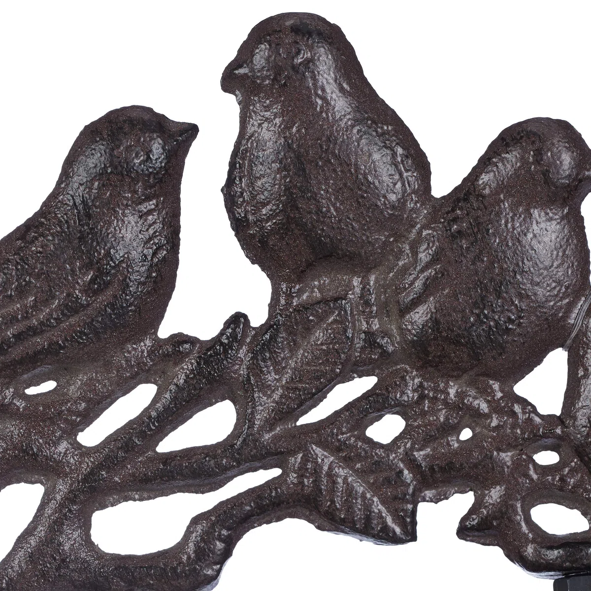 Relaxdays Clochette de Porte en Fonte, Motif Oiseau, Antique, Style Maison de Campagne; Cloche Murale; décoration, Brun