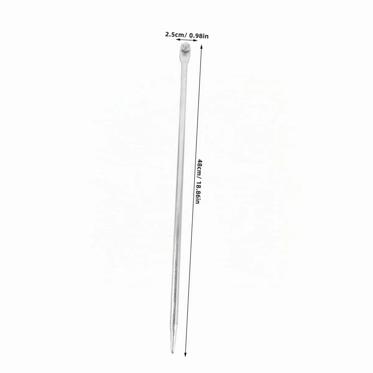 Holibanna Tige De Mise Terre Fer Galvanisé Piquet Pour Câblage Électrique Accessoire De Fixation Et Protection La Foudre Pour Installations Extérieures