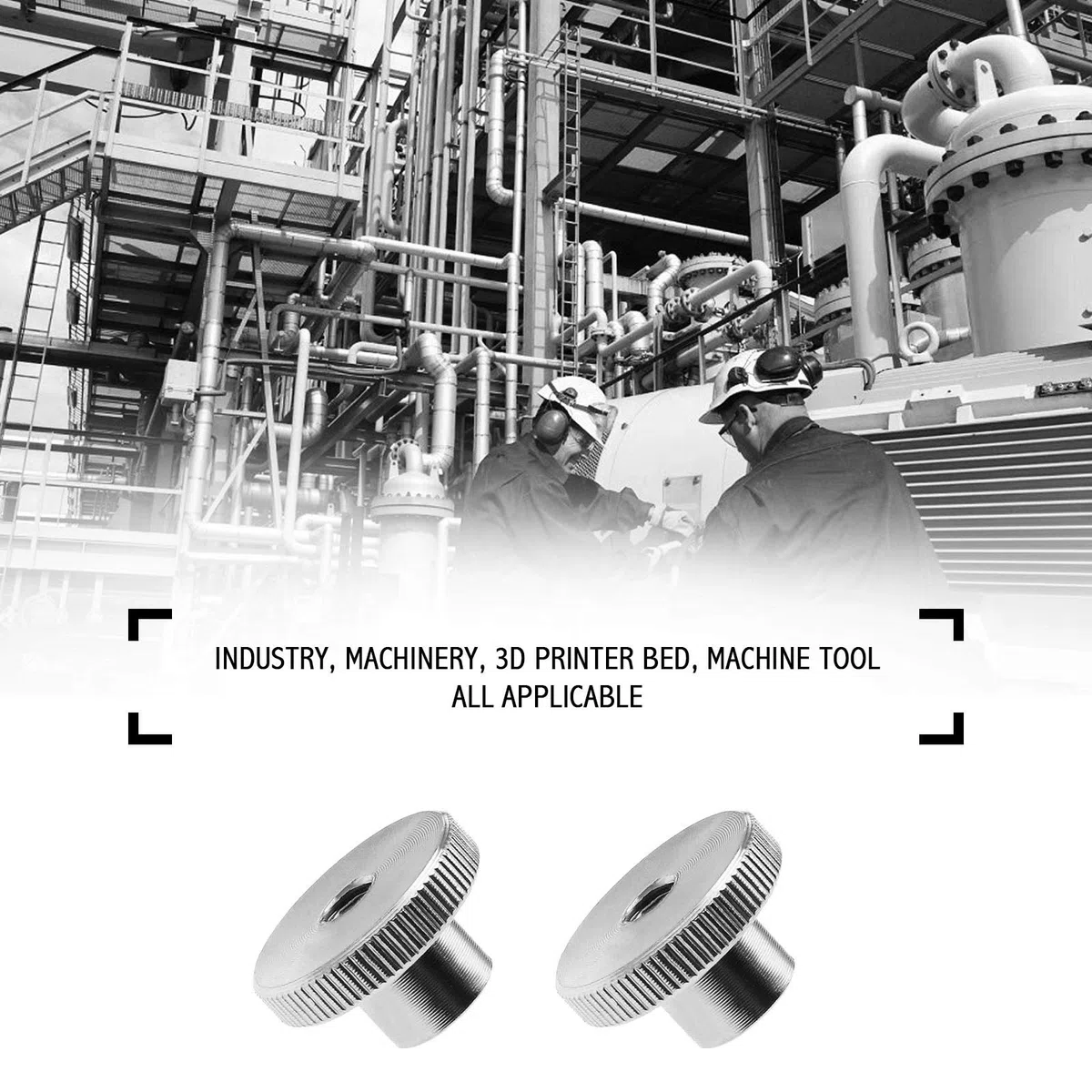 10x DIN466 M6 Écrous Moletés à Main en 304 Acier Inoxydable Ronde Boutons Poignée Filetés Femelle