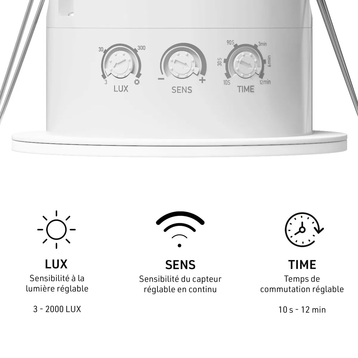 Oktaplex Noa Détecteur de présence pour montage au plafond 360 degrés 24GHz IP65 Radar détecteur de mouvement 6m capteur de présence adapté pour salle de bain encastré plat blanc 230V
