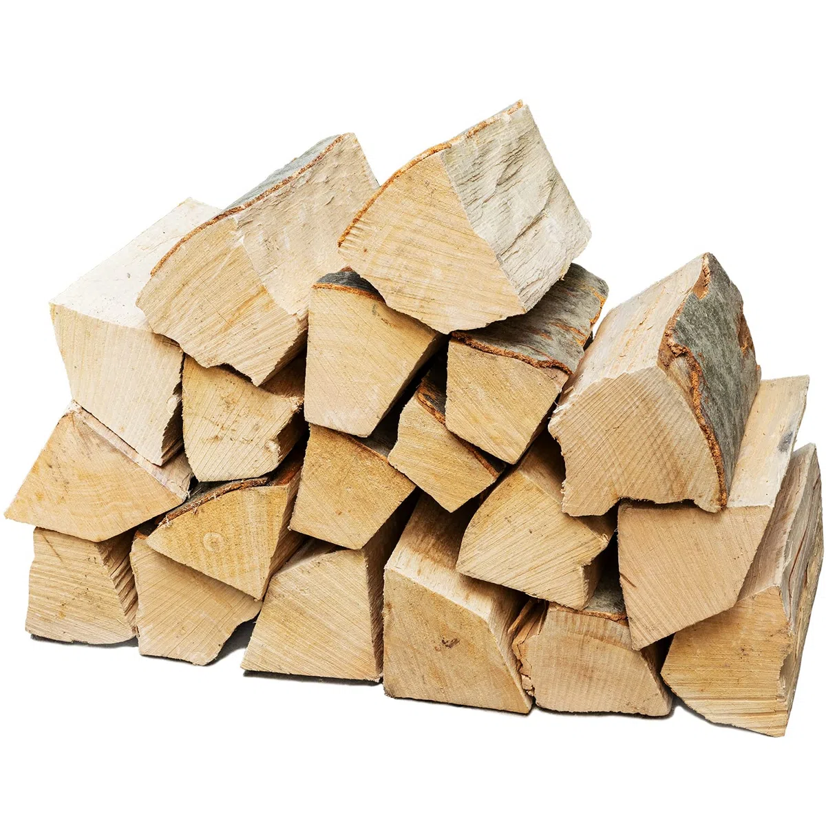 Bois de Chauffage 20 kg pour Poêle et Cheminée Brasero Grill Panier à Feu Bûches de Bois de Hêtre 25 cm Flameup