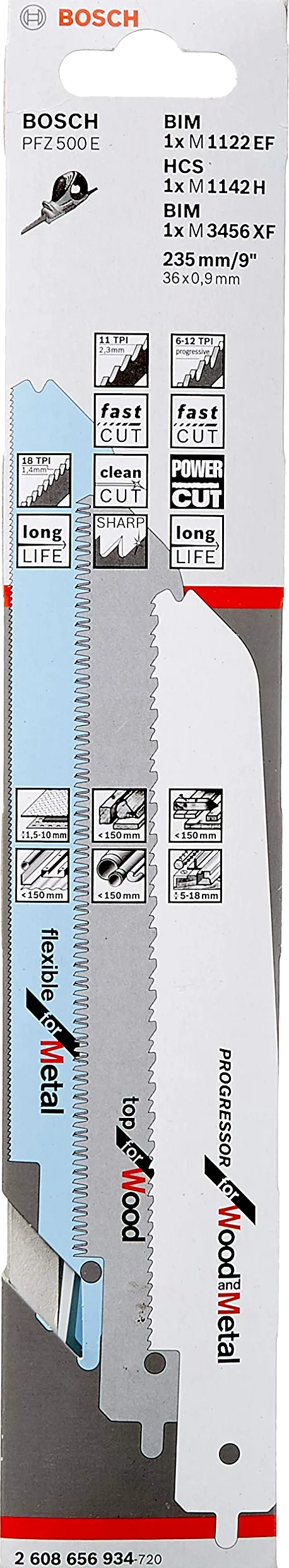 Bosch Accessories 2 608 656 934 Lame de scie sauteuse 3 pièces