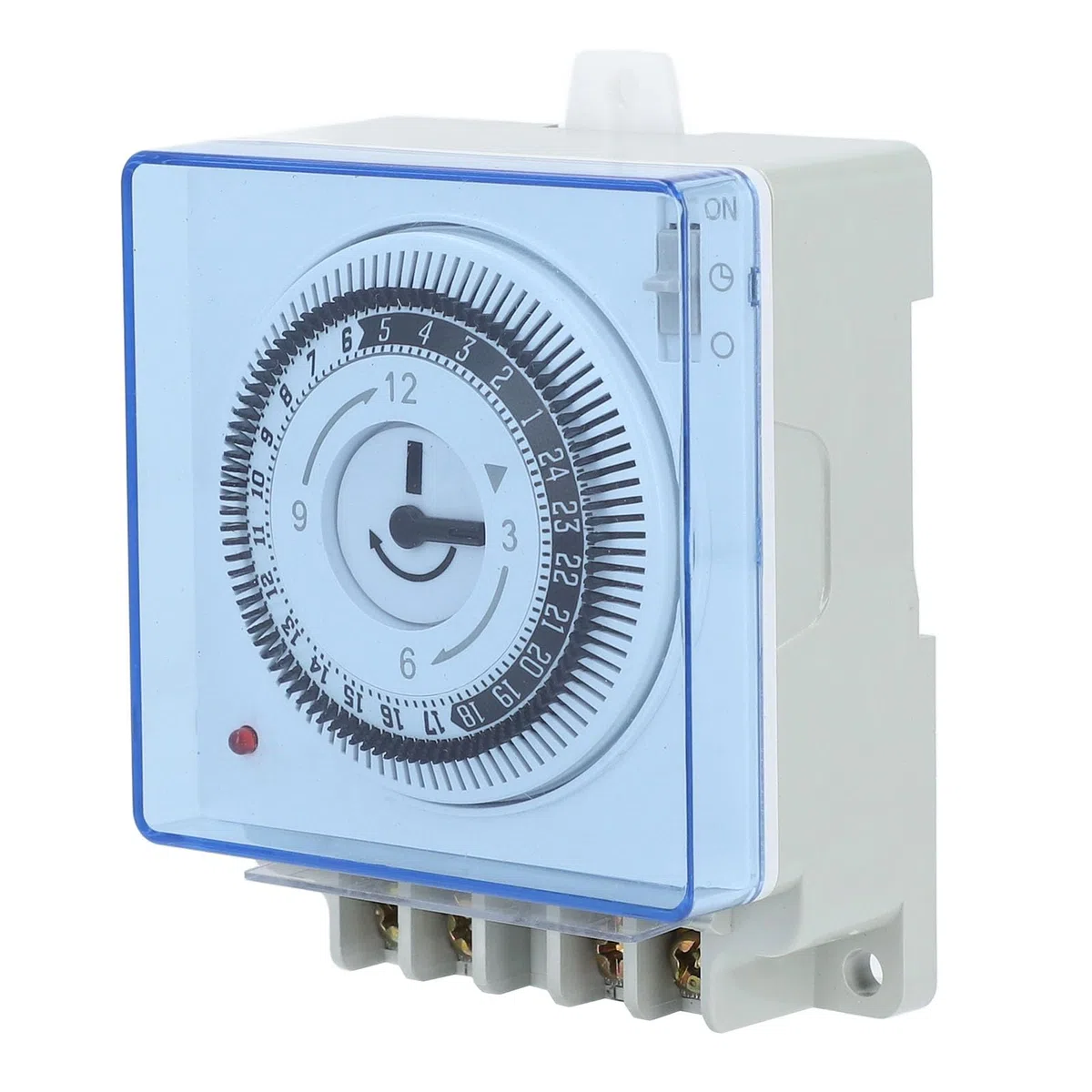Generic Minuterie Mécanique 24 Heures, Contrôle Pratique et Mise Hors Tension Automatique pour Le Contrôle de L'éclairage et Le Système D'échappement, fabriqué en PC, ABS pour Divers Systèmes