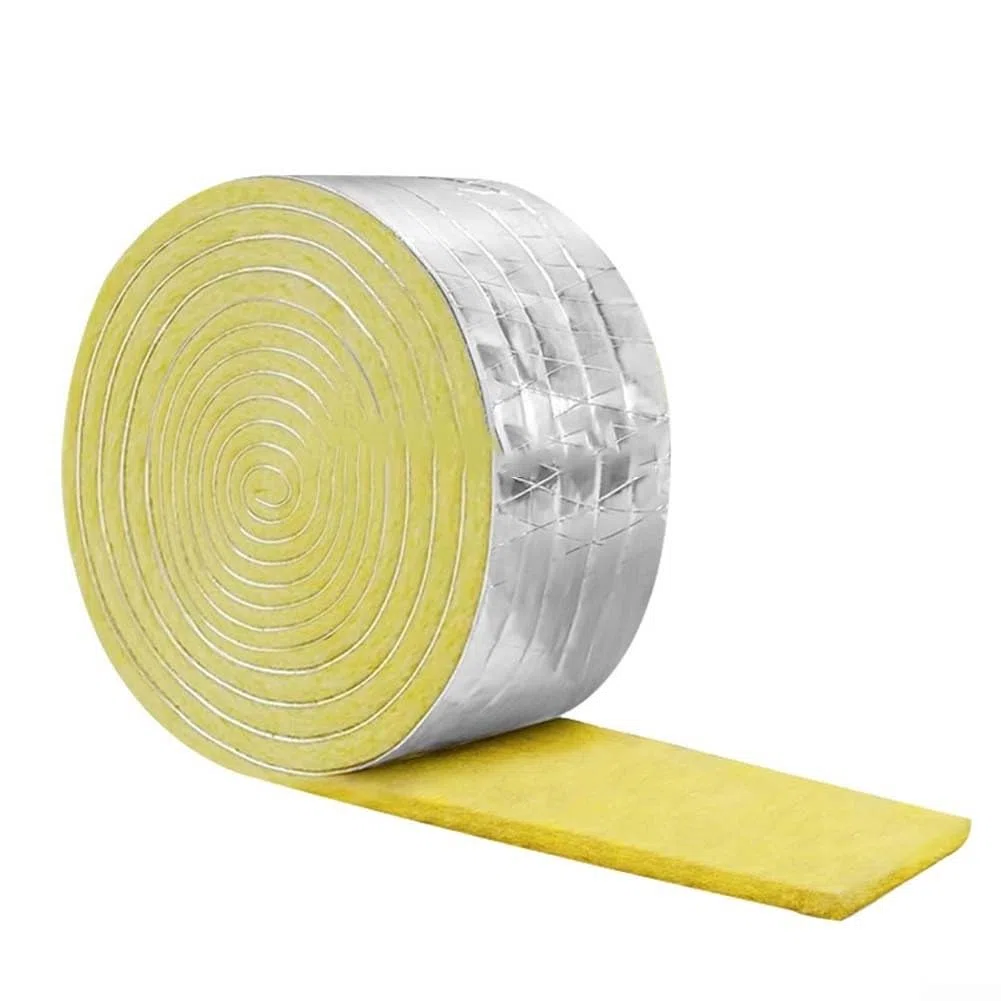 Film isolant en fibre de verre avec dos en feuille d'aluminium pour protéger les tuyaux dans n'importe quel environnement