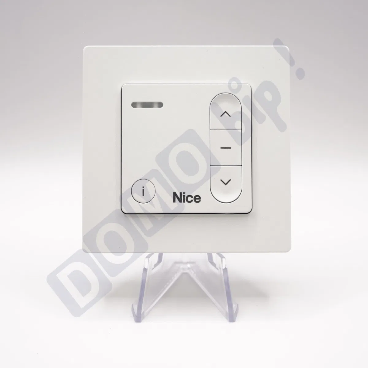 Nice - Télécommande murale Domì w1 - Emetteur mural bidirectionnel pour volets roulants - Fréquence 433.92 mhz - 3 boutons - Remplace l'ancienne gamme ERA W1 + 1 Porte-clés DOMOBIP