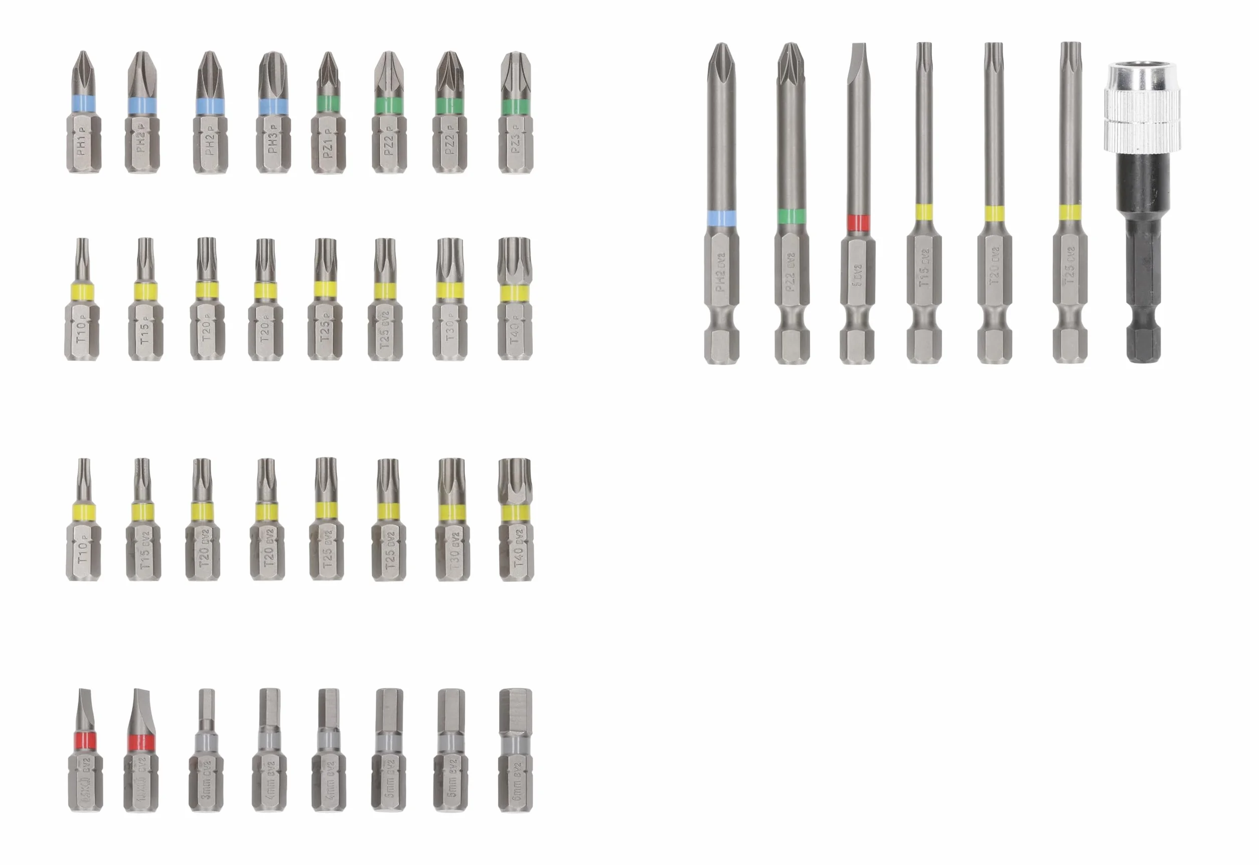 Bosch Lot de 40 embouts de vissage extra durs, 40 pièces (197 x 110,5 mm, accessoires professionnels, tournevis, perceuse)