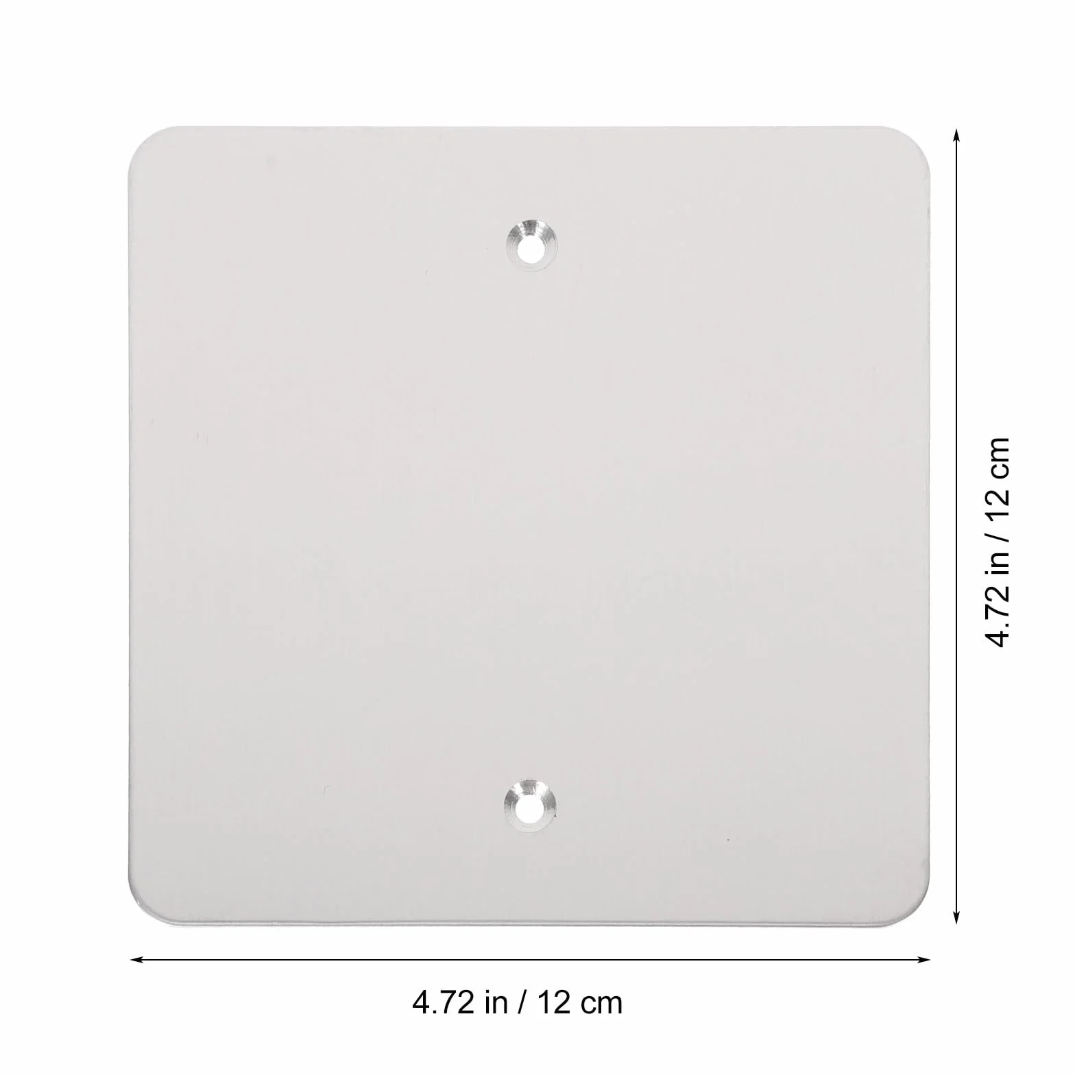 Cabilock Cache-Prises Murales Ignifuges en Acier Inoxydable 120 MM, Plaques Lisses, Lot de 2 pour Usage Résidentiel et Panneaux d'Accès