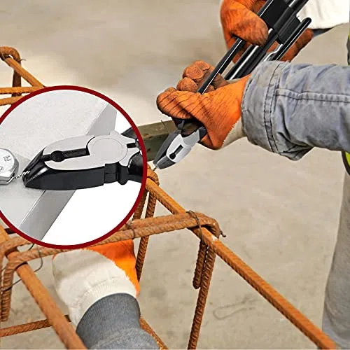 Pince tournante de 15 cm Pince universelle professionnelle Ingénieur Sécurité Haute Acier au Carbone Fil de sécurité Twist Pince torsadée Verrouillage Outil à main rapide