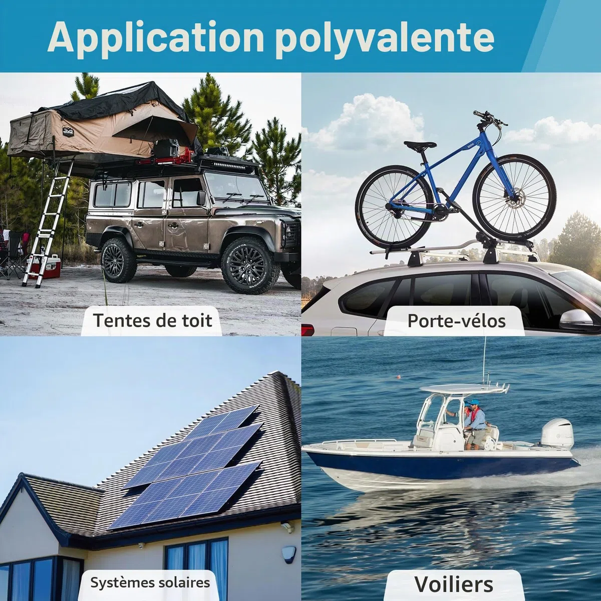 4 Pièces Écrous 1 Serrure M8 4 Trous Antivol Kit d'Écrous en Acier Inoxydable Antivol Écrou de Sécurité Antivol pour Tente de Toit Porte-Vélos Système Solaire