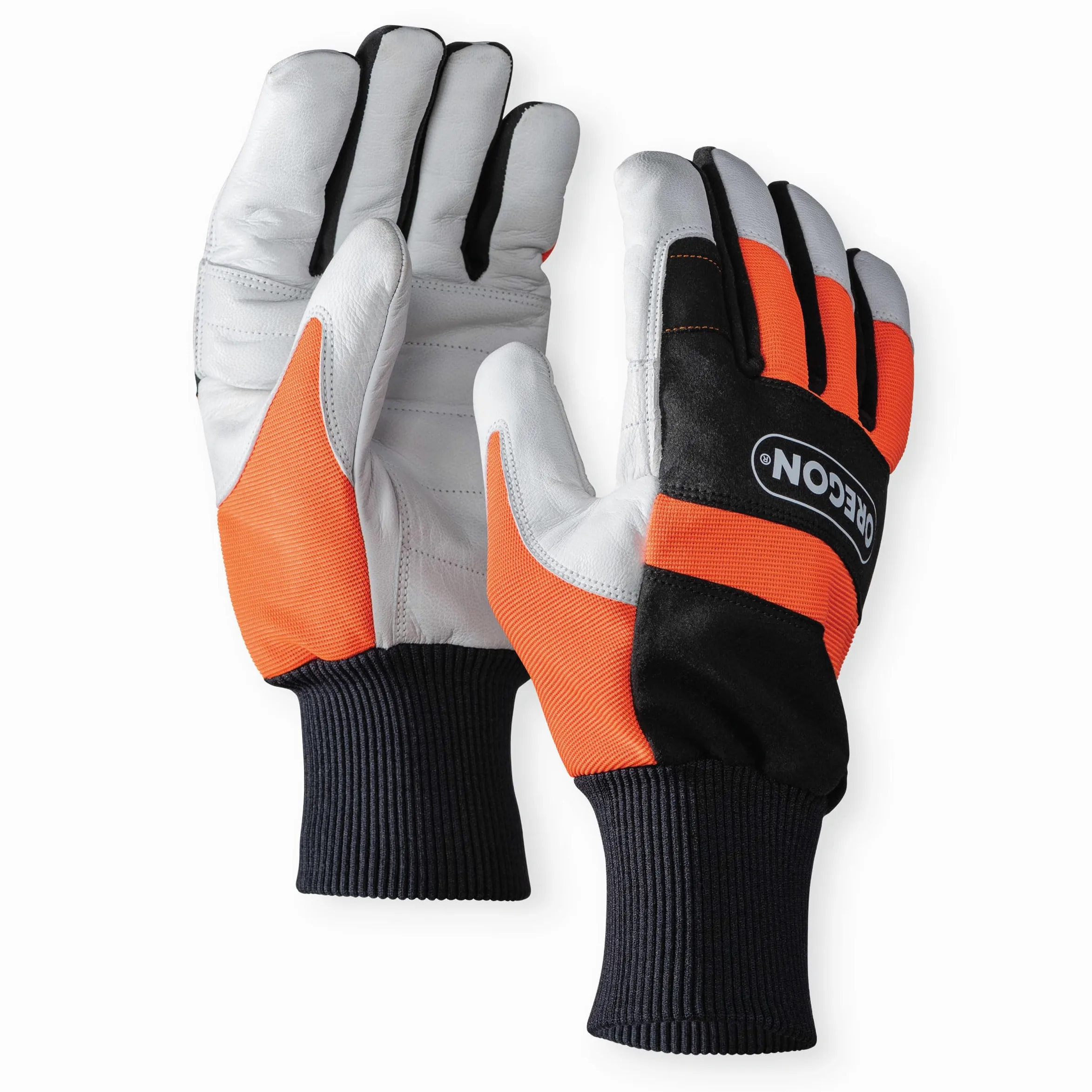 Oregon - Gants de Sécurité en Cuir pour Tronçonneuse, Protection de la Main Gauche, Taille L