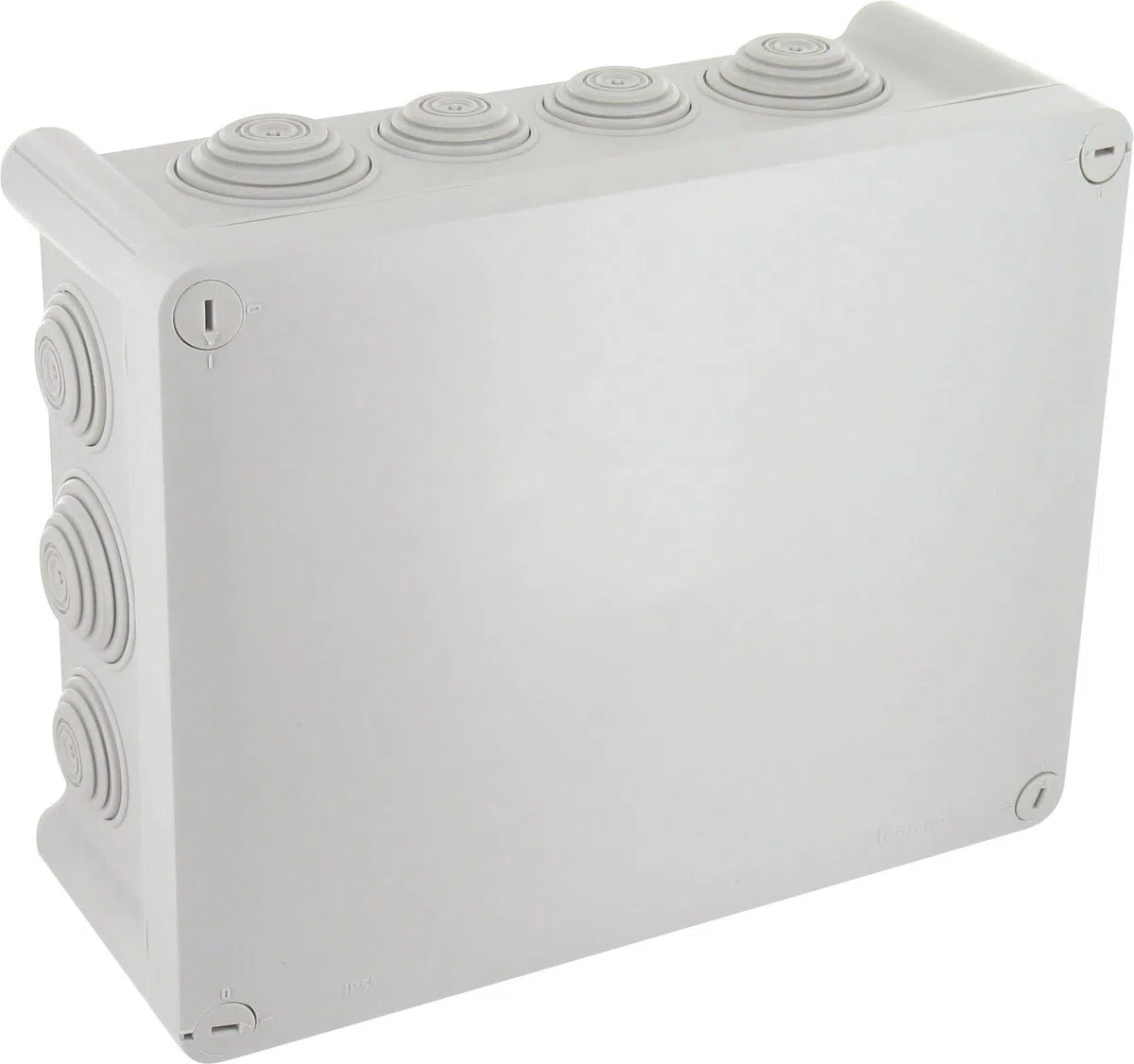 LEGRAND | Boîte De Dérivation Plexo 220x170x86, Étanchéité Renforcée IP55, Fermeture 1/4 De Tour, 14 Entrées Pré-Défonçables