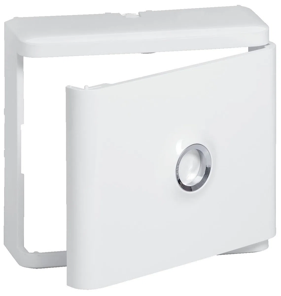 Habillage + porte blanche pour platines de branchement DRIVIA - Blanc RAL 9003