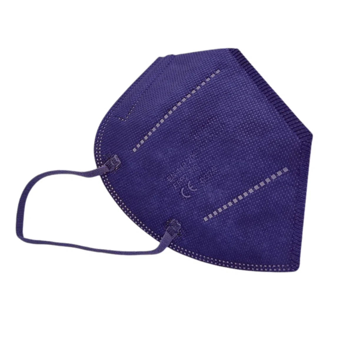 25 Masques FFP2 Certifiés CE | 5 Couches, Haute Filtration, Protection Certifiée | Taille Adulte, Emballage Individuel, Jetables, sans Valve (Bleu marine)