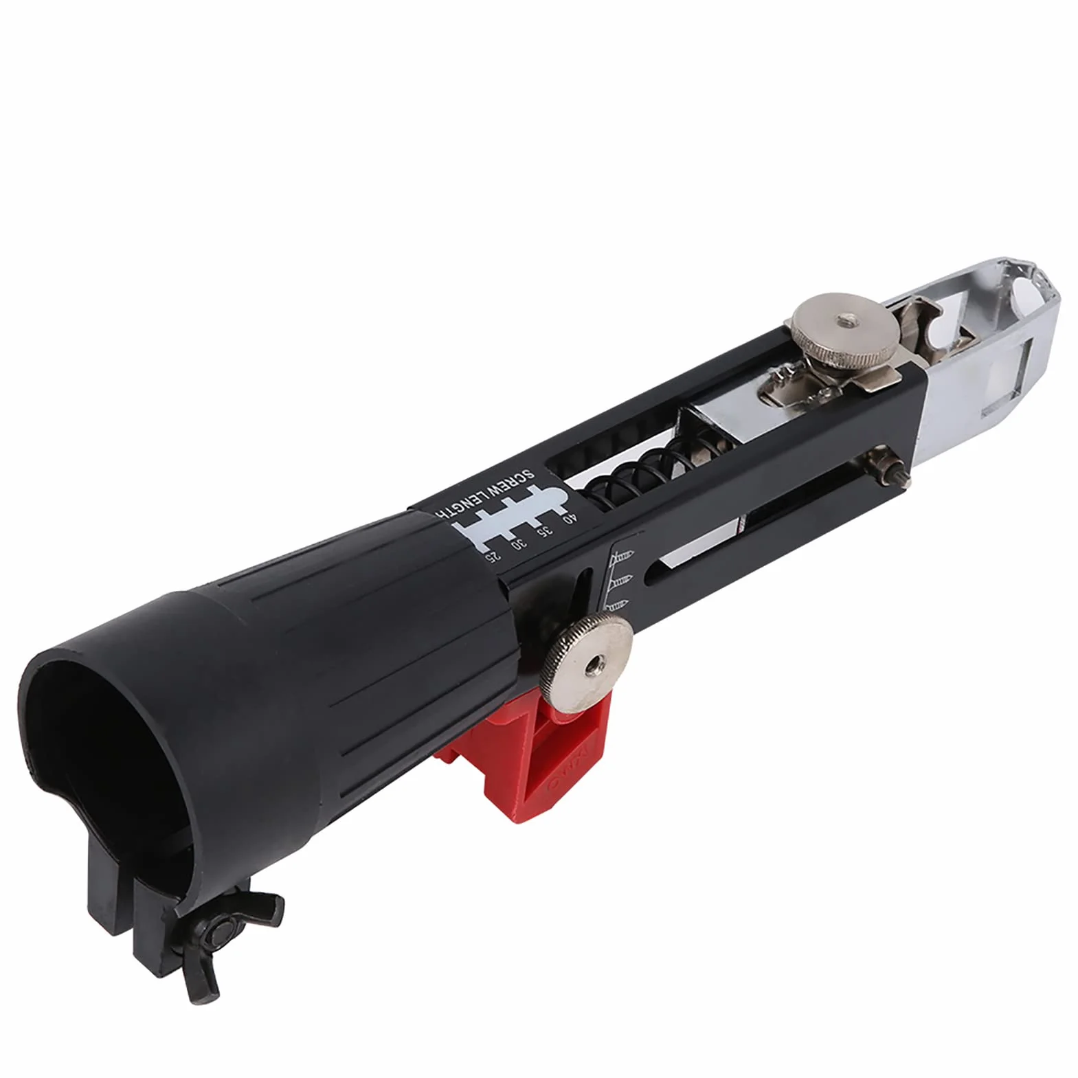 Pistolet à ongles automatique à chaîne en matériau exquis, pistolet à vis adaptateur en alliage d'aluminium, mur de séparation pour plaques de plâtre