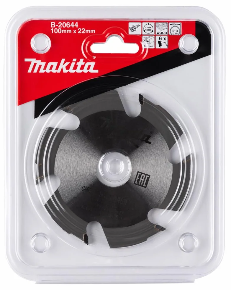 MAKITA B-20644 - Disco HM de 100 mm para engalletadora modelo 3901