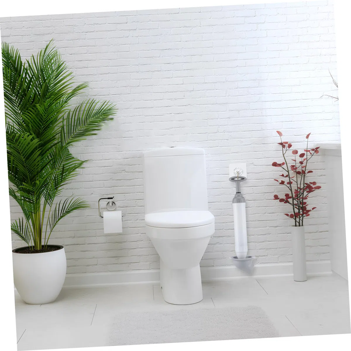 STOBAZA Déboucheur Air Comprimé Haute Pression avec Tête Incurvée Outil Robuste Acier Inoxydable pour Canalisation WC Extraction Rapide des Bouchons