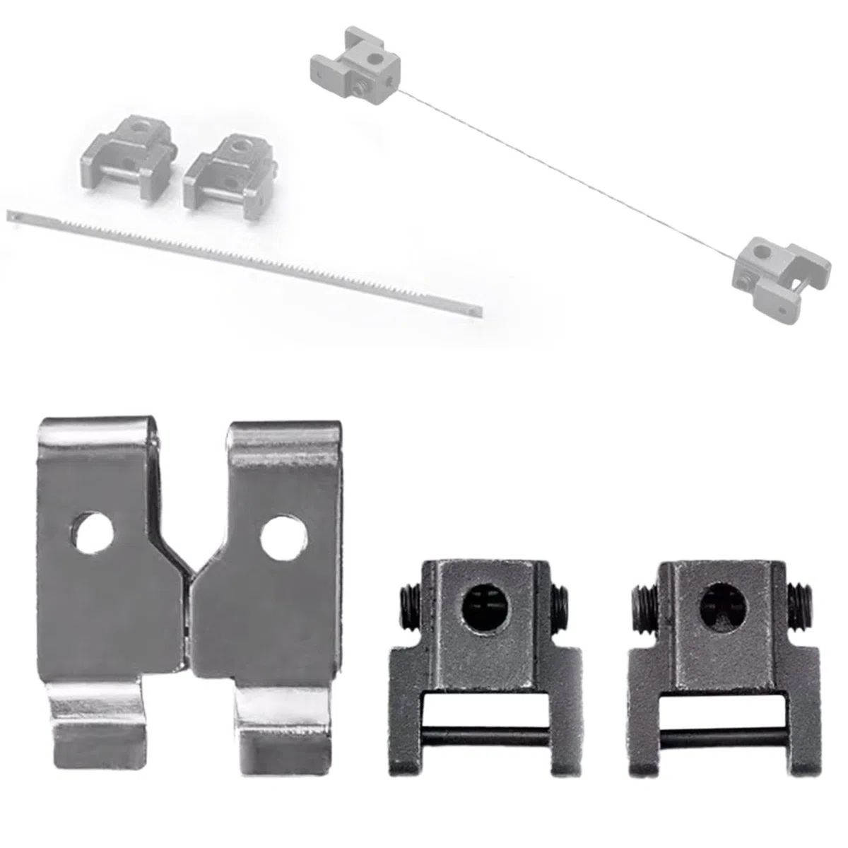 LOVIVER Supports de à chantourner pour en acier de précision, accessoires robustes, Ensemble de 4 Pièces