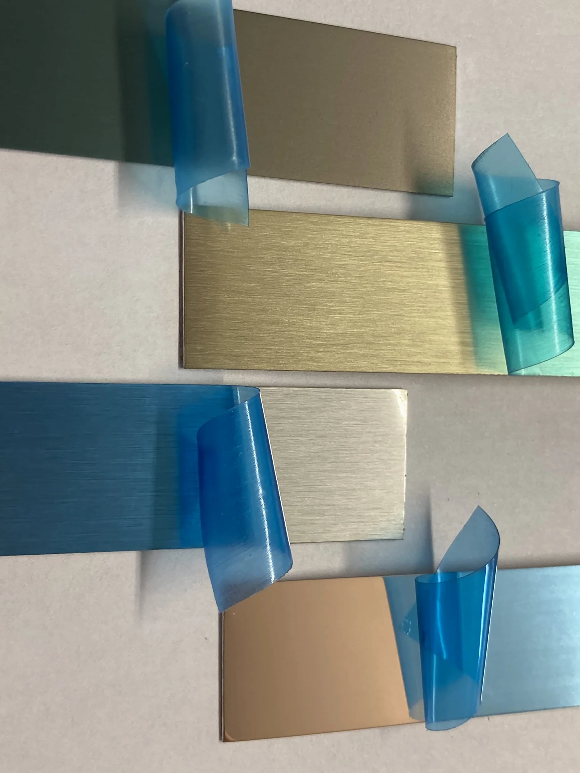 Aluminium brossé tôle d'acier inoxydable V2A, acier inoxydable brossé,2500 x 21 x 0,5 mm bande en tôle, aspect acier inoxydable. (S 21)