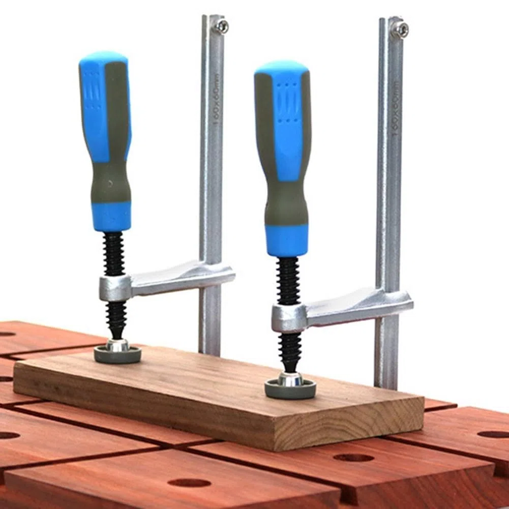 Lot de 2 pinces à queue d'aronde en métal avec bras coulissant renforcé pour divers projets de travail du bois, Serre Joint Rail de Guidage, robustes pince à bois pour rail de guidage