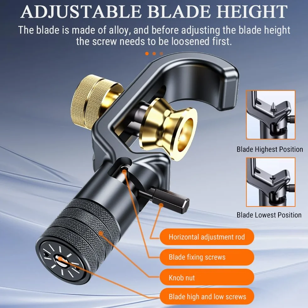 Couteau à Dénuder Blindé 8-30mm, Pince a Denuder Electricien, Denudeur de Cable Electrique FTTH pour Coupe Ronde et Longitudinale (Tête Unique)