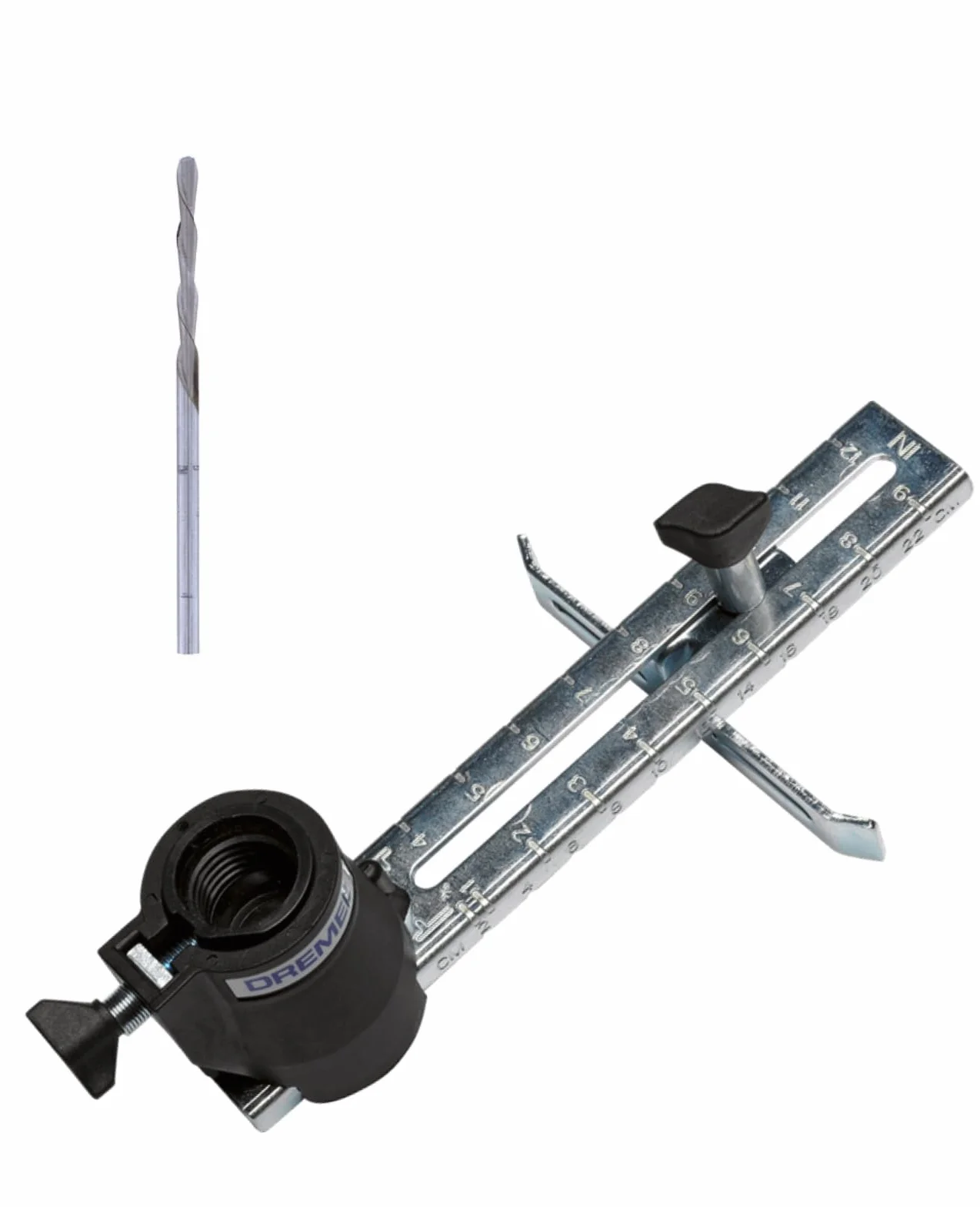 Dremel 678 Adaptation Guide pour découpe droite et circulaire jusqu’à 30cm fournie avec une Fraise pour découper dans bois, stratifié et plâtre pour outils multifonctions