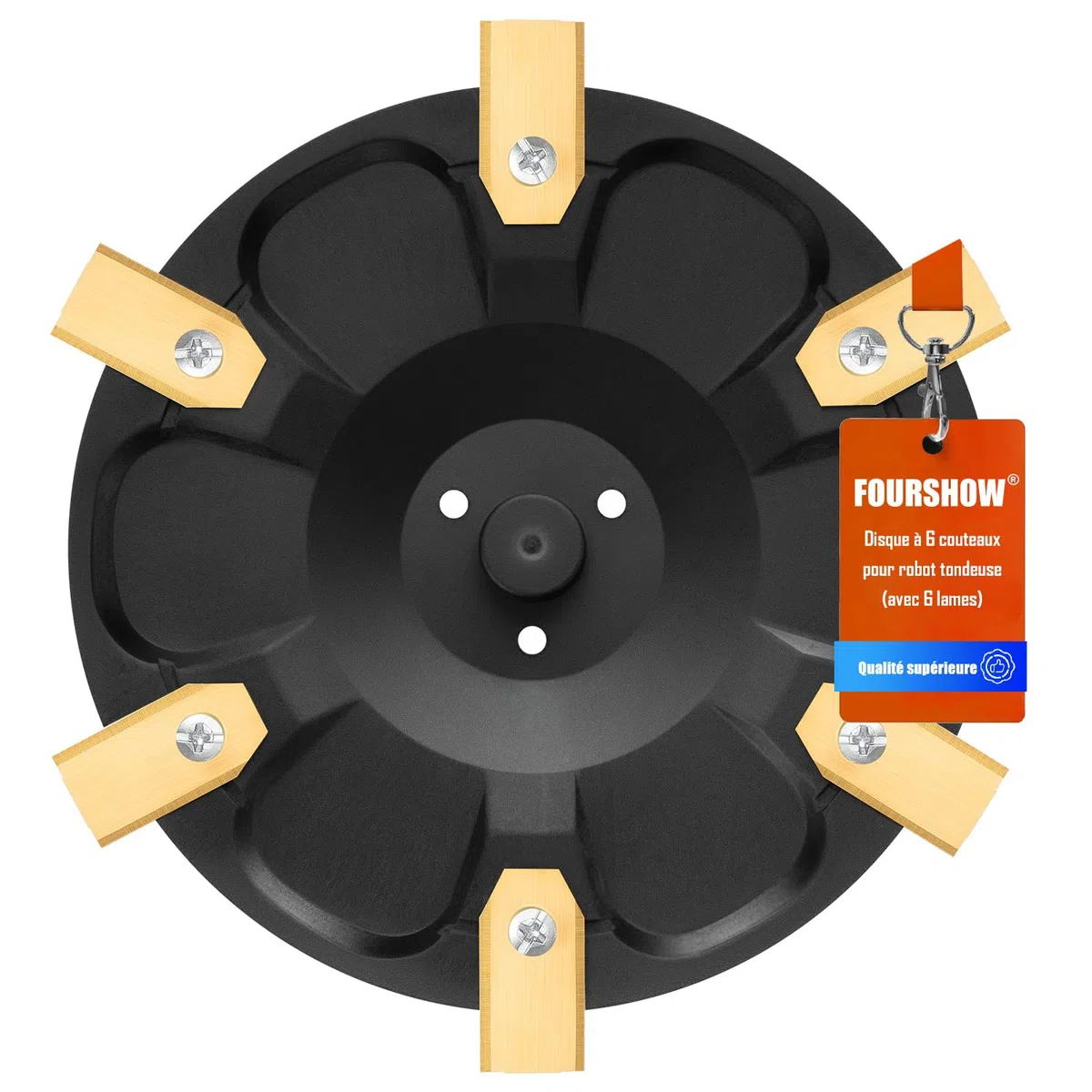 Équipement : plateau à couteaux + 6 lames compatibles avec Segway Navimow H-Serie H500E, H800E, H1500E, H3000E-VF