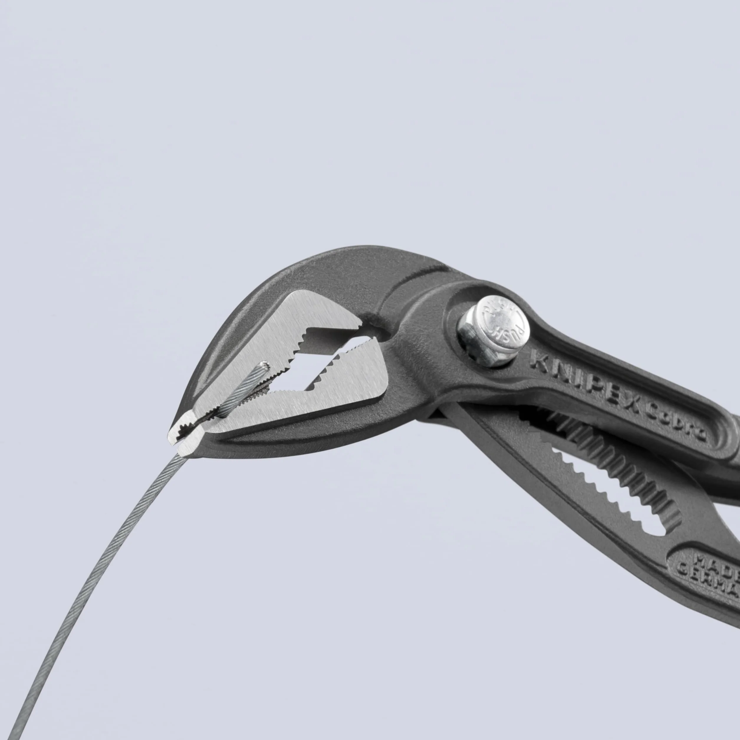 KNIPEX Cobra ES Pince multiprise ultra-effiléerise atramentiséeaines PVC anti-dérapantes 180, 87 51 180