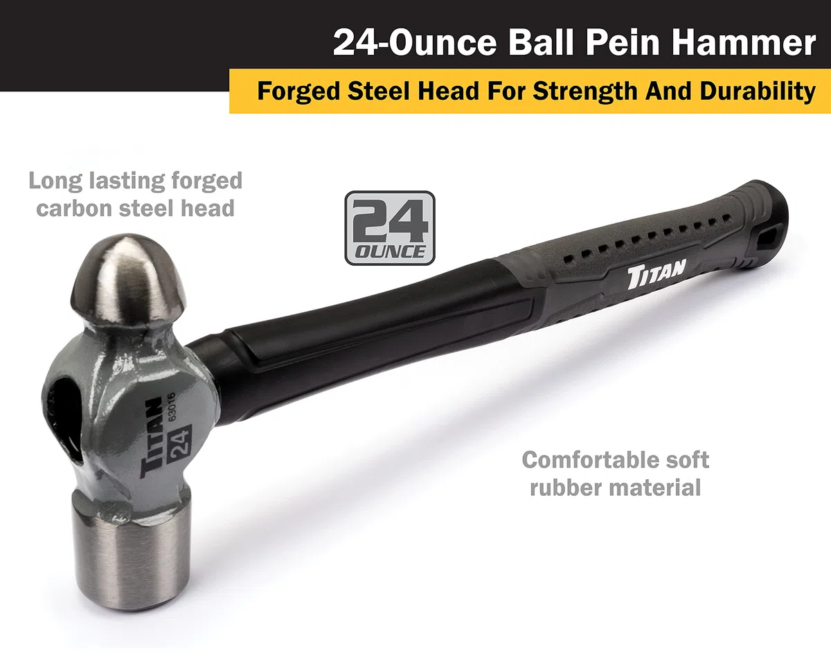 TITAN Marteau TIT63016 (680 g à panne à boule)