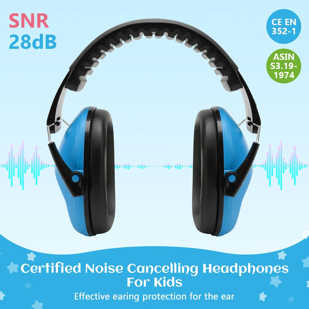 Floriogra 3 Paquets Casque Anti Bruit Enfant, Protections Auditives Pour Enfants Confortable, avec Une Atténuation de SNR 28dB,Casque Anti-Bruit pour Milieu Bruyant