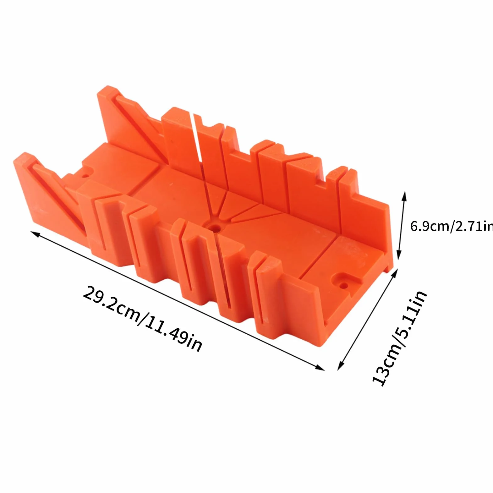 Boîte à onglets serrage multiple 12 pouces, scie arrière 14 pouces, coupe angles 90, 45 et 22,5 degrés, comprend scie