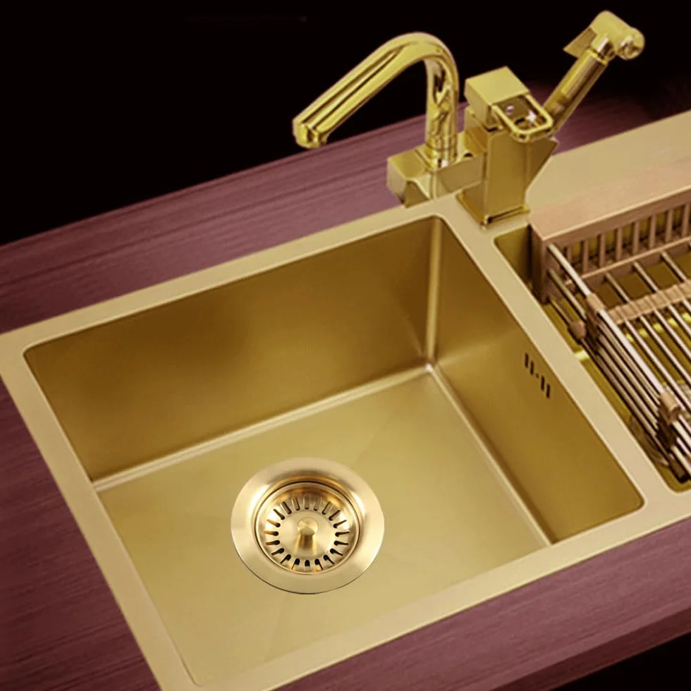 TALEA XK186C061-U Panier d'évier de cuisine Doré brossé