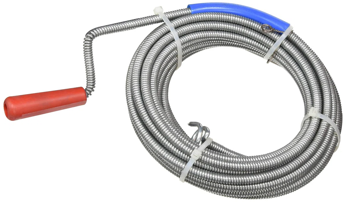 Connex COX260100 Spirale de nettoyage des tuyaux, Argent/rouge, 9 mm x 10 m