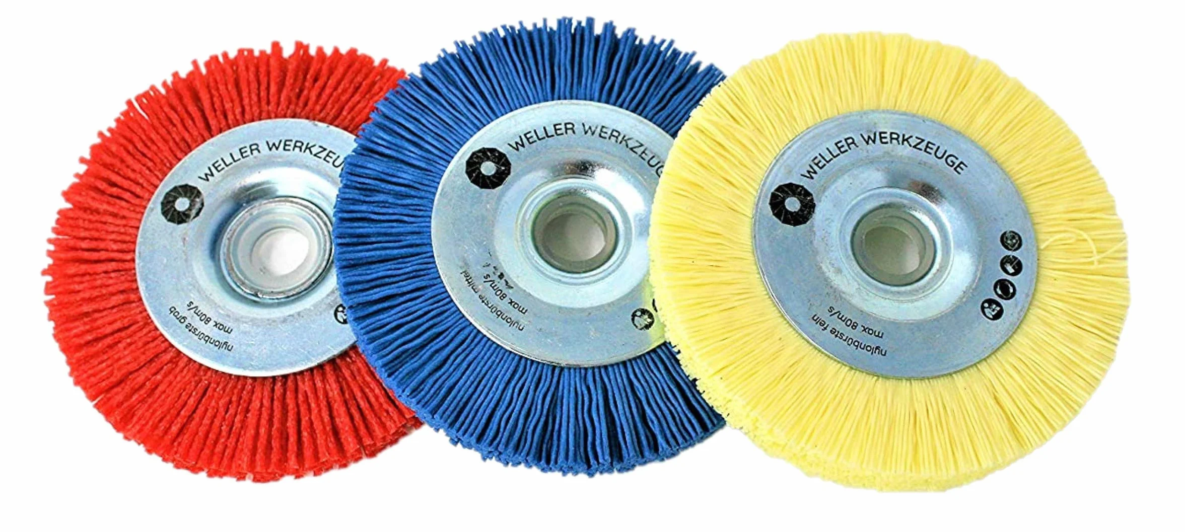 Lot de 3 brosses en nylon pour Bosch GWS 10,8 12 V 76 Accessoires en acier inoxydable et disques abrasifs pour bois