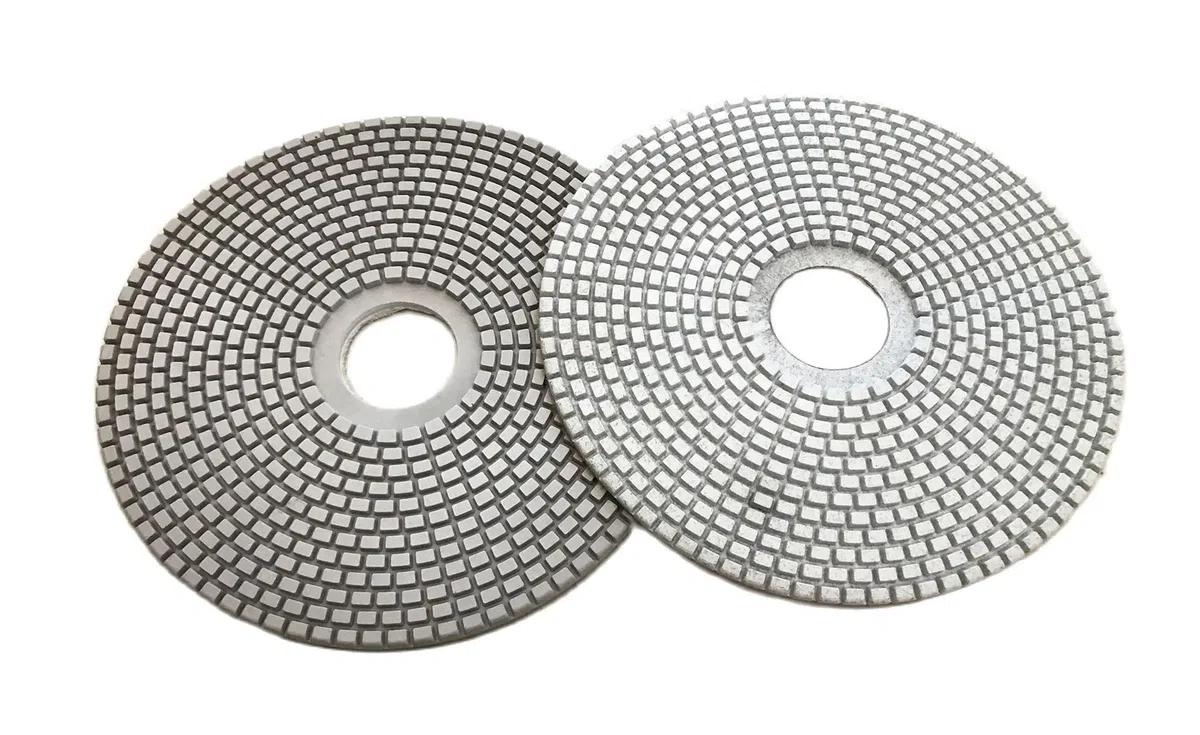 Tampon de polissage humide de 10 pouces 250 mm Type de tampon de polissage diamant flexible for le meulage du disque de ponçage de pierre de marbre de granit lingli(300)