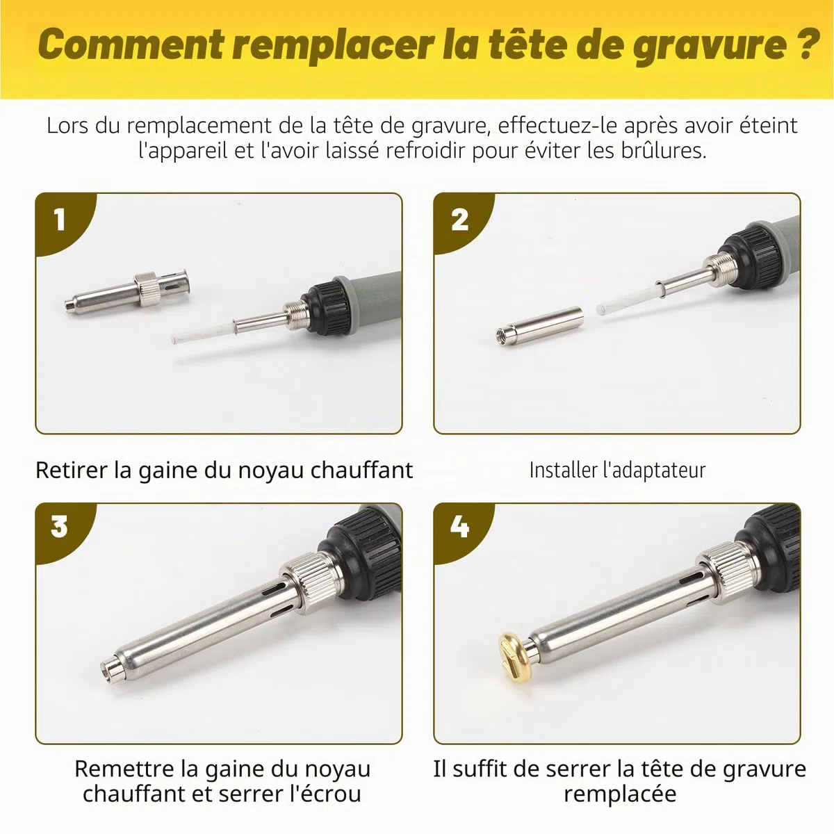 Lot de 56 tampons de combustion pour bois, outil de combustion avec lettres, tampon alphabet, remplacement de la pointe du fer à souder, kit de sculpture alphabet bois