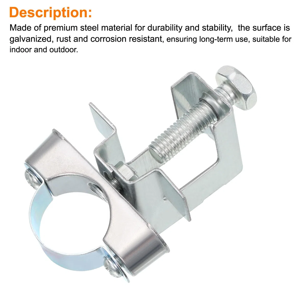 QUARKZMAN 10Pcs Attache de Conduit Collier de Serrage avec Pince de Poutre Adaptée pour Tuyau de 1" (25mm) Support de Support de Câble pour Poutre en I, Conduit, Tuyau, Câble